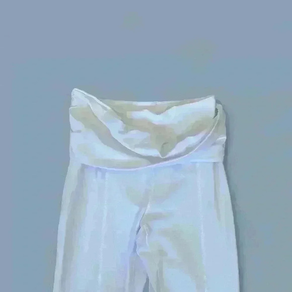 Free People Movement Hang Ten Crop Leggings Women’s Small White Stretch Pants - Picture 4 of 7